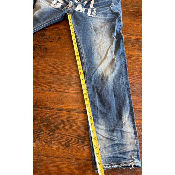 Hustle Gang Men’s Blue Wash Monarch Jeans SIZE 42 - Picture 8 of 10